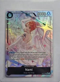 Bandai One Piece Nami OP15-086 Special Holo Character Card English - Image 1