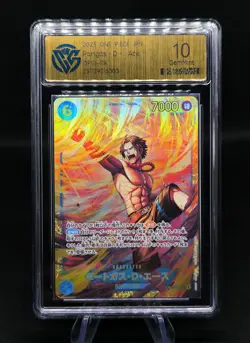 Carte Bandai One Piece OP13-119 Portgas D Ace - 10 Gemmint CCG - Jap 🇯🇵 - Image 1