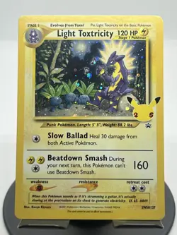 Pokemon TCG Light Toxtricity SWSH137 Sword & Shield Promo NM - Image 1