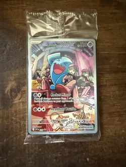 SEALED Team Rocket’s Wobbuffet Pokemon 203 Promo Destined Rivals + Wobbuffet #82 - Image 1