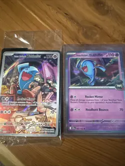 SEALED Team Rocket’s Wobbuffet Pokemon 203 Promo Destined Rivals + Wobbuffet #82 - Image 3
