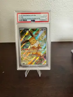 2025 POKEMON SVP PRISMATIC EVOLUTIONS ETB PROMO #173 EEVEE PSA 10 - Image 1