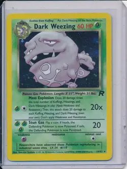 Pokemon TCG Team Rocket Dark Weezing 31/82 Holo Rare - Image 1