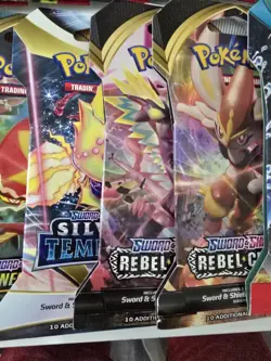 Scarlet And Violet Pokemon 20× Packs LOT SWSH, Paldean Evolved Sealed Blisters - Image 5