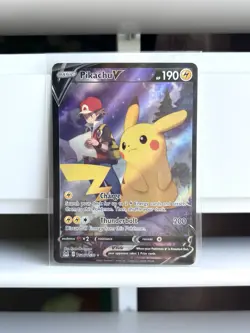 Pokemon TCG Pikachu V Lost Origin Trainer Gallery TG16/TG30 Holo Ultra Rare - Image 1