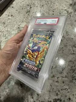 PSA 10 GEM MINT 2023 Pokemon Crown Zenith Foil Pack Authentic Sealed English - Image 4