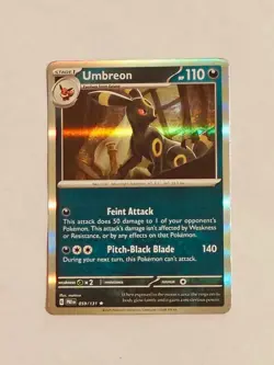 Pokemon TCG Umbreon 059/131 Prismatic Evolutions Holo Near Mint - Image 1