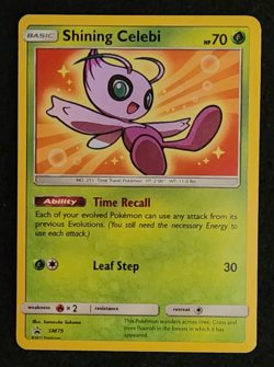 2017 Pokemon Black Star Promo Shining Celebi #SM79 EX-NM - Image 1