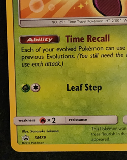 2017 Pokemon Black Star Promo Shining Celebi #SM79 EX-NM - Image 5