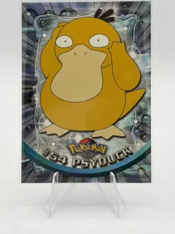 1999 Topps Pokemon TV Animation Series 1 Psyduck #54 Blue Logo Non Holo - Image 1