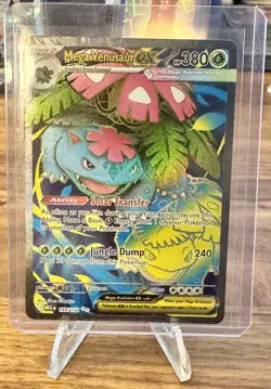 Pokemon Mega Venusaur EX 155/132 ME01: Mega Evolution Ultra Rare Holo Near Mint - Image 1