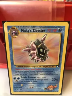 Pokemon TCG Misty's Cloyster Gym Heroes 29/132 Rare WOTC LP-NM - Image 1
