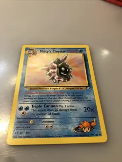 Pokemon TCG Misty's Cloyster Gym Heroes 29/132 Rare WOTC LP-NM - Image 5