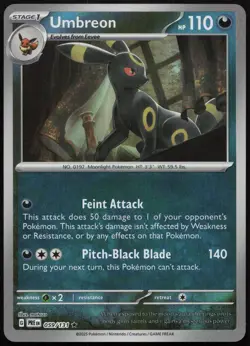 Umbreon (Poke Ball Pattern) 059/131 Holo Prismatic Evolutions Pokemon Holo NM - Image 1