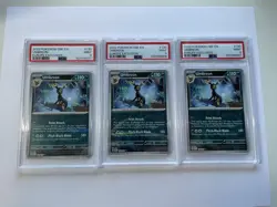 (3x) Lot PSA 9 Pokemon Umbreon 130/197 Obsidian Flames Holo Europe Promo Stamped - Image 1