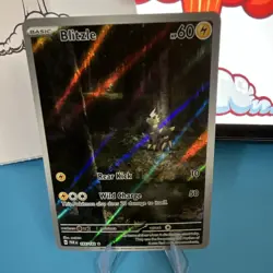 Pokemon TCG Blitzle 195/182 SV04 Paradox Rift Illustration Rare Holo Basic HP 60 - Image 1