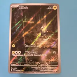 Pokemon TCG Blitzle 195/182 SV04 Paradox Rift Illustration Rare Holo Basic HP 60 - Image 3