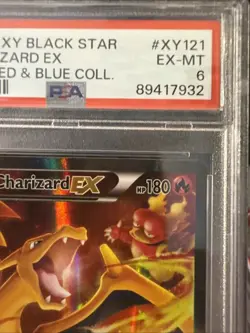 2016 POKEMON XY BLACK STAR PROMO #XY121 FULL ART/CHARIZARD EX PSA 6 - Image 5