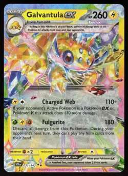 Galvantula ex 51/142 Double Rare Stellar Crown Pokemon Holo Near Mint - Image 1