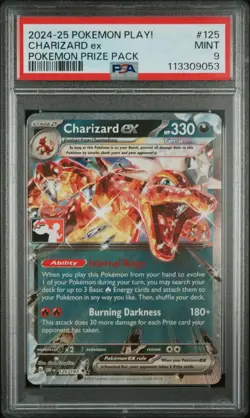 Pokemon Charizard ex Double Rare Holo 125/197 Prize Pack Stamped PSA 9🔥🔥 - Image 1