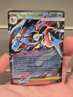 Pokemon TCG- Mega Greninja ex - 022/086 - ME04: Chaos Rising (CRI) Double Rare - Image 1
