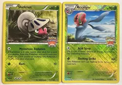 ✨Rare Radiant ✨Pokemon ACCELGOR 12/101 & Shelmet Rev Holo CHAMPIONSHIP PROMOS NM - Image 1
