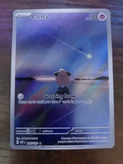 Pokemon Cleffa 202/197 SV03 Illustration Rare Full Art Holo 30HP ENG - Image 1