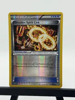 Pokemon TCG Groudon Spirit Link Primal Clash 131/160 Reverse Holo LP. - Image 1