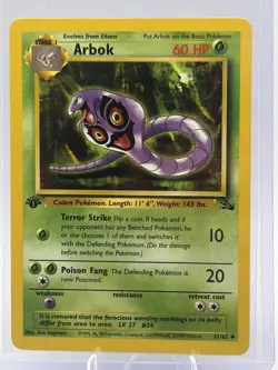 Pokemon TCG Arbok First Edition Jungle Base Set Non Holo 31/62 - Image 2