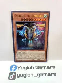 Yu-Gi-Oh Zaphion The Timelord 1st Edition BLLR Ultra Rare Light Played - Image 1