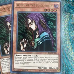 Yugioh Witch of the Black Forest (set of 3)BLLR-EN046 Ultra Rare 1st Ed NM - Image 2