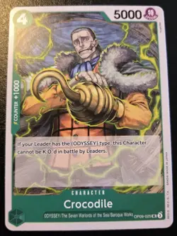 Crocodile OP09-025 Uncommon Emperors In The New World One Piece Card Game - Image 1