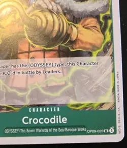 Crocodile OP09-025 Uncommon Emperors In The New World One Piece Card Game - Image 5