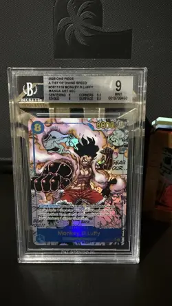 2025 One Piece Fist Divine Speed Monkey D Luffy Manga Alt Art #OP11-118 BGS 9 - Image 1