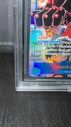 2025 One Piece Fist Divine Speed Monkey D Luffy Manga Alt Art #OP11-118 BGS 9 - Image 4