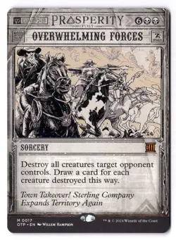 Overwhelming Forces NM* SHOWCASE Outlaws Of Thunder Junction 0017 mtg-UnltdCards - Image 1