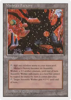 1 MTG LP English Mishra's Factory Fourth Edition 4th - Image 1
