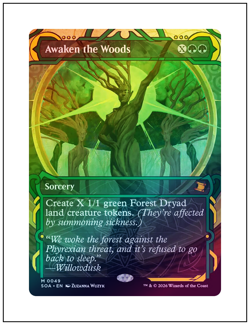 Awaken the Woods, Foil, Mystical Archive, Secrets of Strixhaven, Magic MTG NM - Image 1