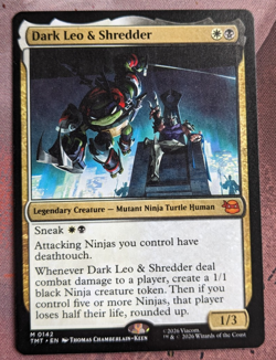 Dark Leo & Shredder - Teenage Mutant Ninja Turtles - MTG Regular Mythic #142 NM - Image 1