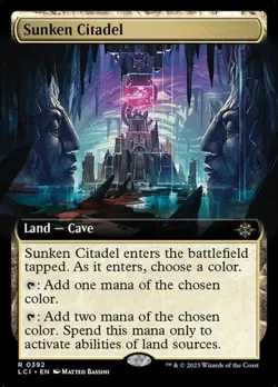 Sunken Citadel - Extended Art LCI NM MTG - Image 1