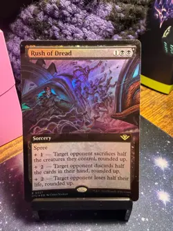 Rush of Dread (Extended Art) Outlaws of Thunder Junction FOIL, #0327 - Image 1