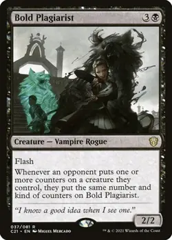 2x Bold Plagiarist Commander 2021 NM MTG - Image 1