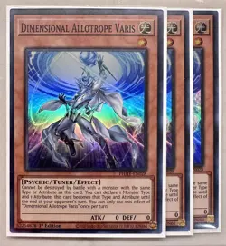 3x Dimensional Allotrope Varis 1st Edition Super Rare PHHY-EN028 Yu-Gi-Oh! - Image 1