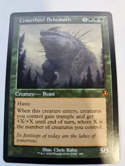 MTG Craterhoof Behemoth Retro Frame Innistrad Remastered - Image 1