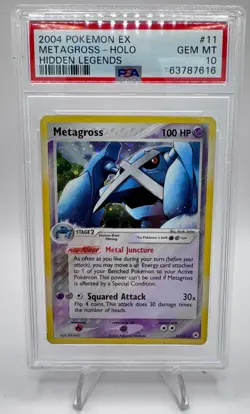 2004 Pokemon EX Hidden Legends METAGROSS Holo #11/101 PSA 10 GEM MINT - Image 1