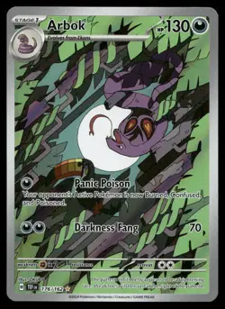 ARBOK 176/162 ILLUSTRATION RARE TEMPORAL FORCES POKEMON NM/M - Image 1