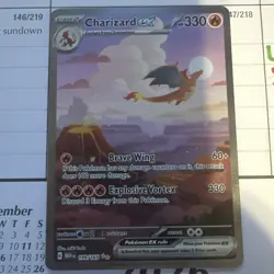Pokemon TCG Charizard EX Scarlet & Violet 151 Card Sir 199/165 - Image 1
