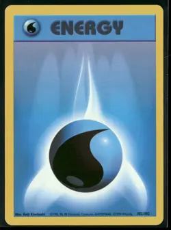 Water Energy Common 102/102 Base Set NM Pokemon - Image 1