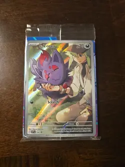 Pokemon TCG N's Zorua 189 Journey Together ETB Promo Holo Card, Sealed - Image 3