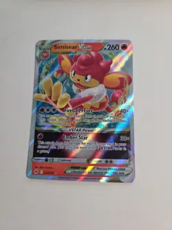Simisear VSTAR 023/159 Crown Zenith Ultra Rare Holo Pokemon TCG Card NM - Image 1